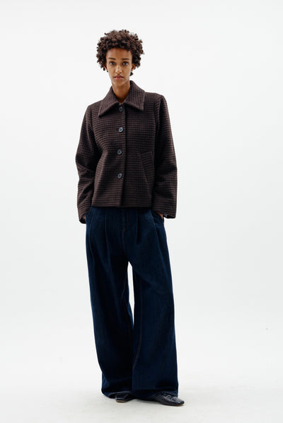 HENDRIXIW SHORT JACKET Chocolate Brown - 191109 - 30112980 Thumbnail