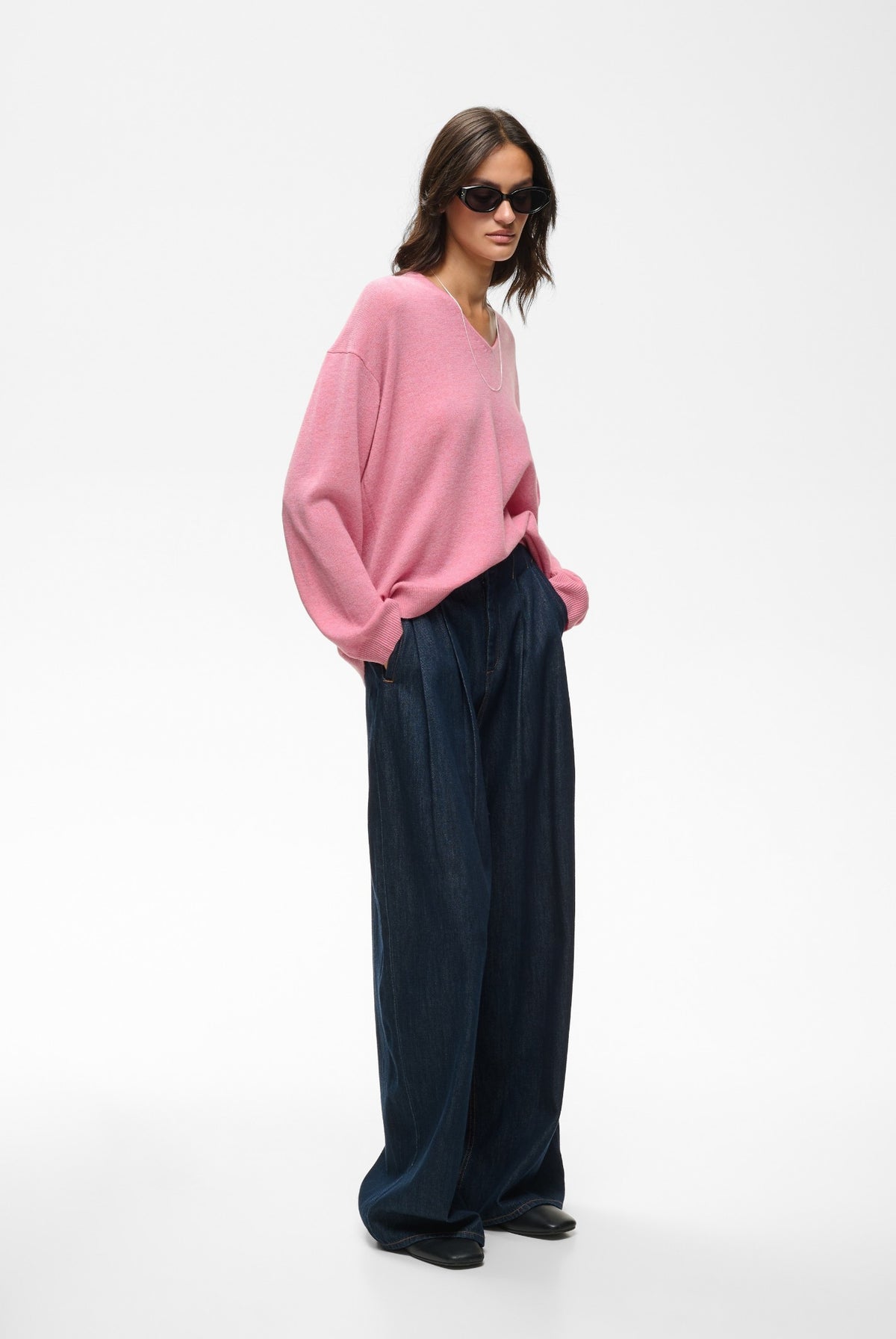 TALLYIW MONIKA V-NECK POLIGNAC MELANGE - 1617121 - 30113217
