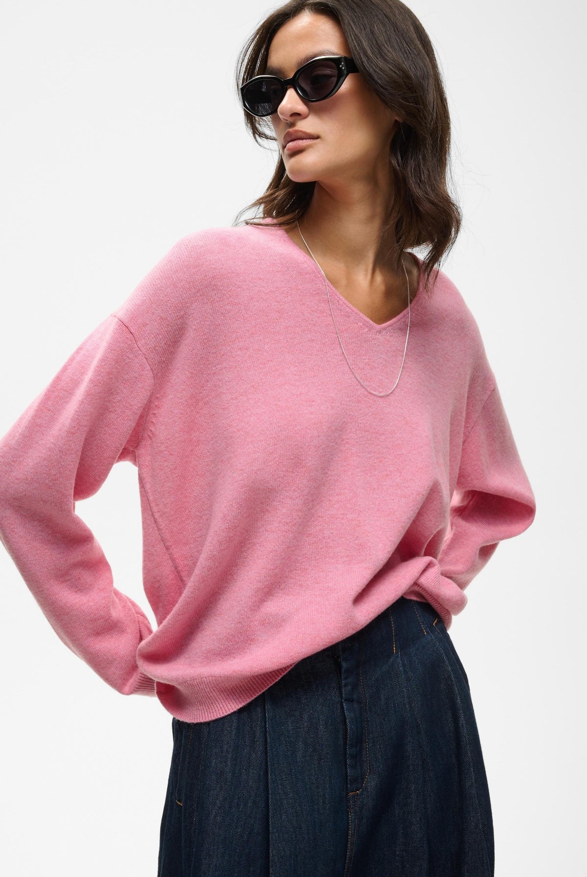 TALLYIW MONIKA V-NECK POLIGNAC MELANGE - 1617121 - 30113217