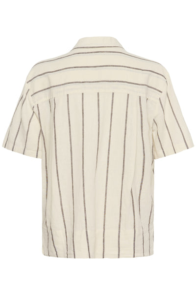 ReneePW SH Eggnog and Brown Stripe - 30309613 Thumbnail