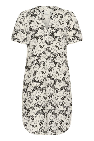 AminasePW DR Black Contrast Flower Print - 30309934