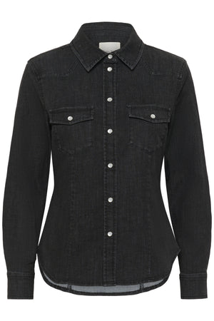 SanillaPW SH Washed Black Denim - 30309965