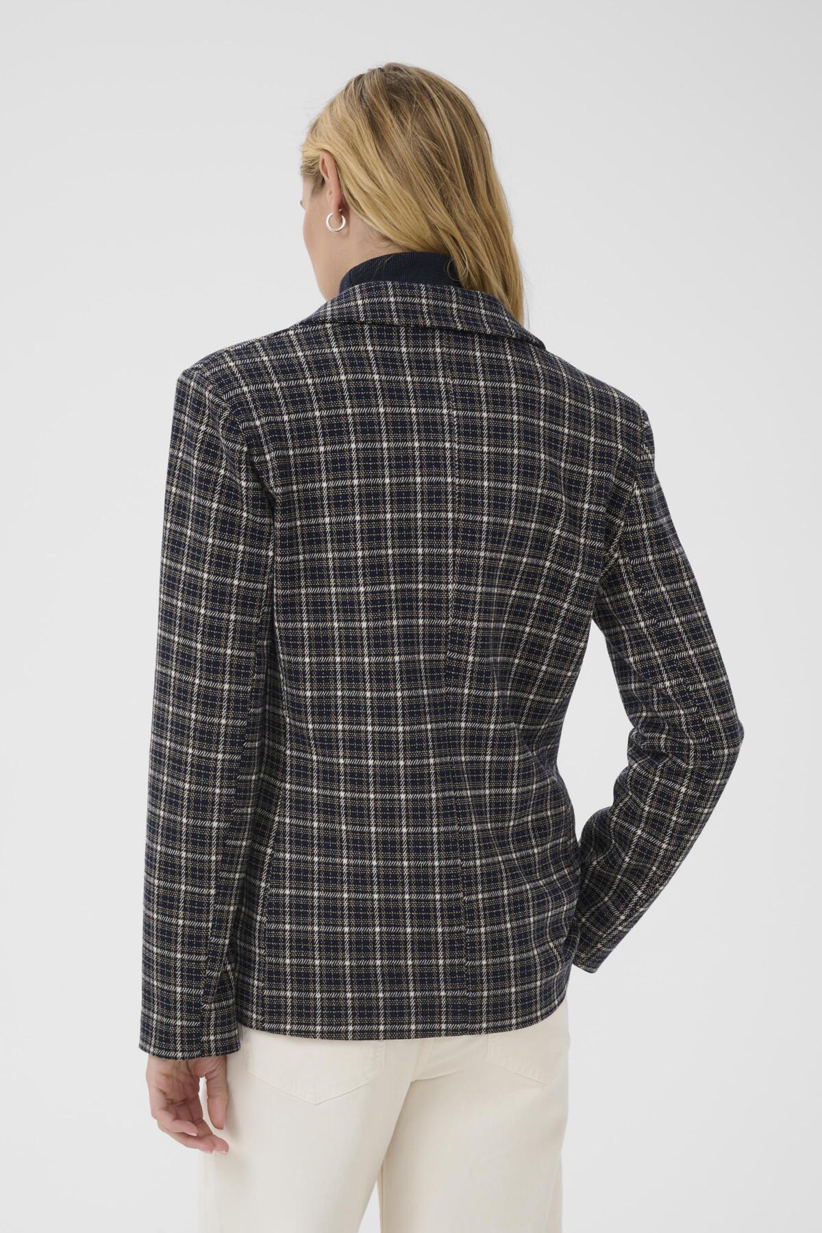 VinekePW BZ Dark Navy Check - 30310095
