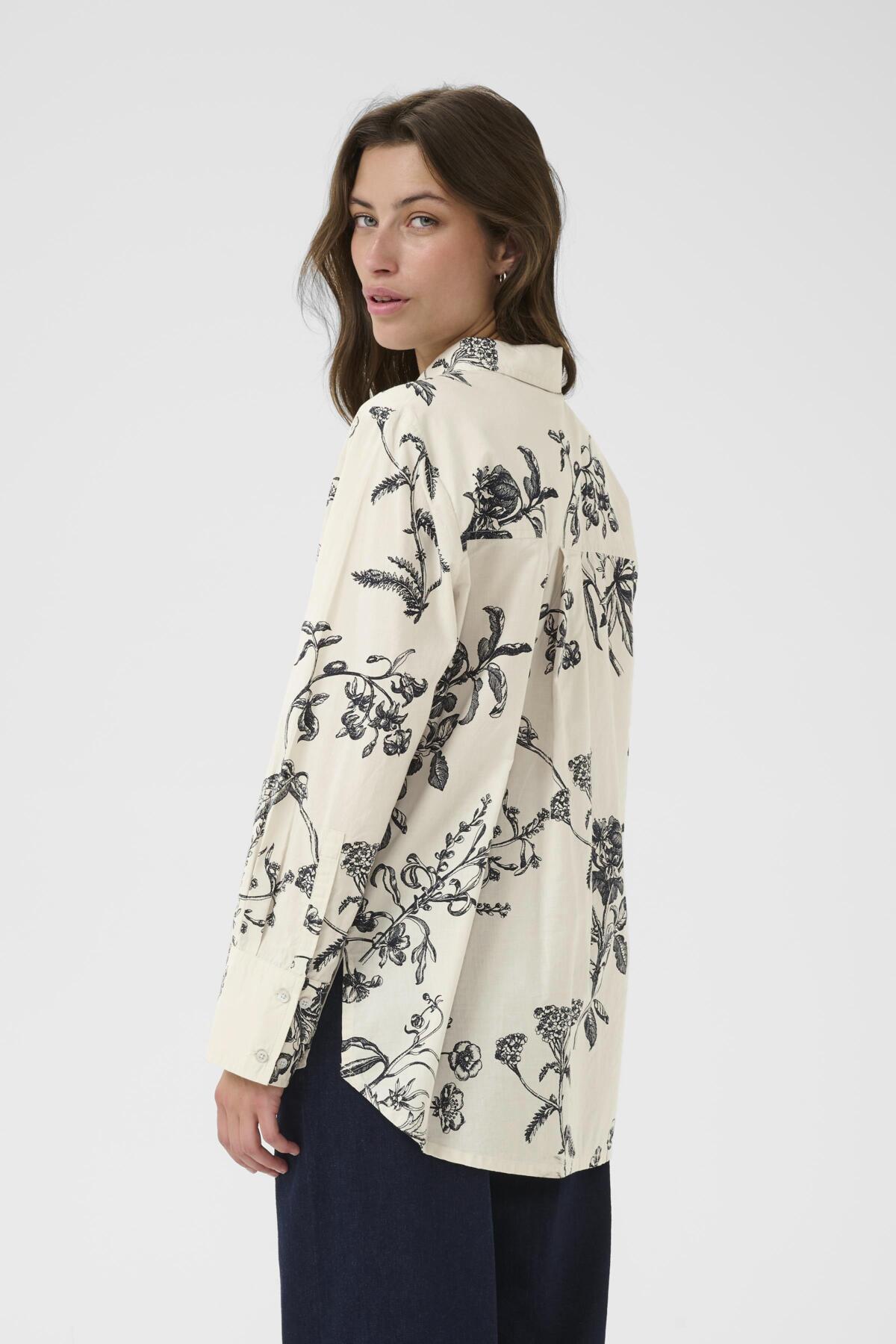 SvejaPW BL Dark Navy Botanical Print - 30310113