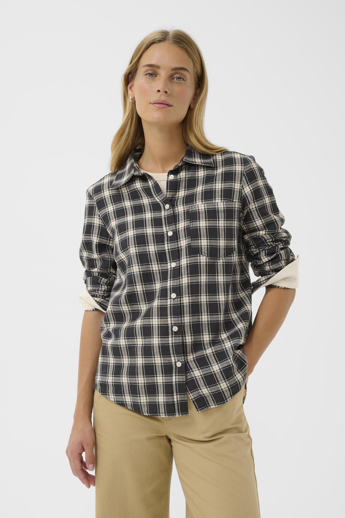 YanaPW SH Dark Navy Check - 304551 - 30310281