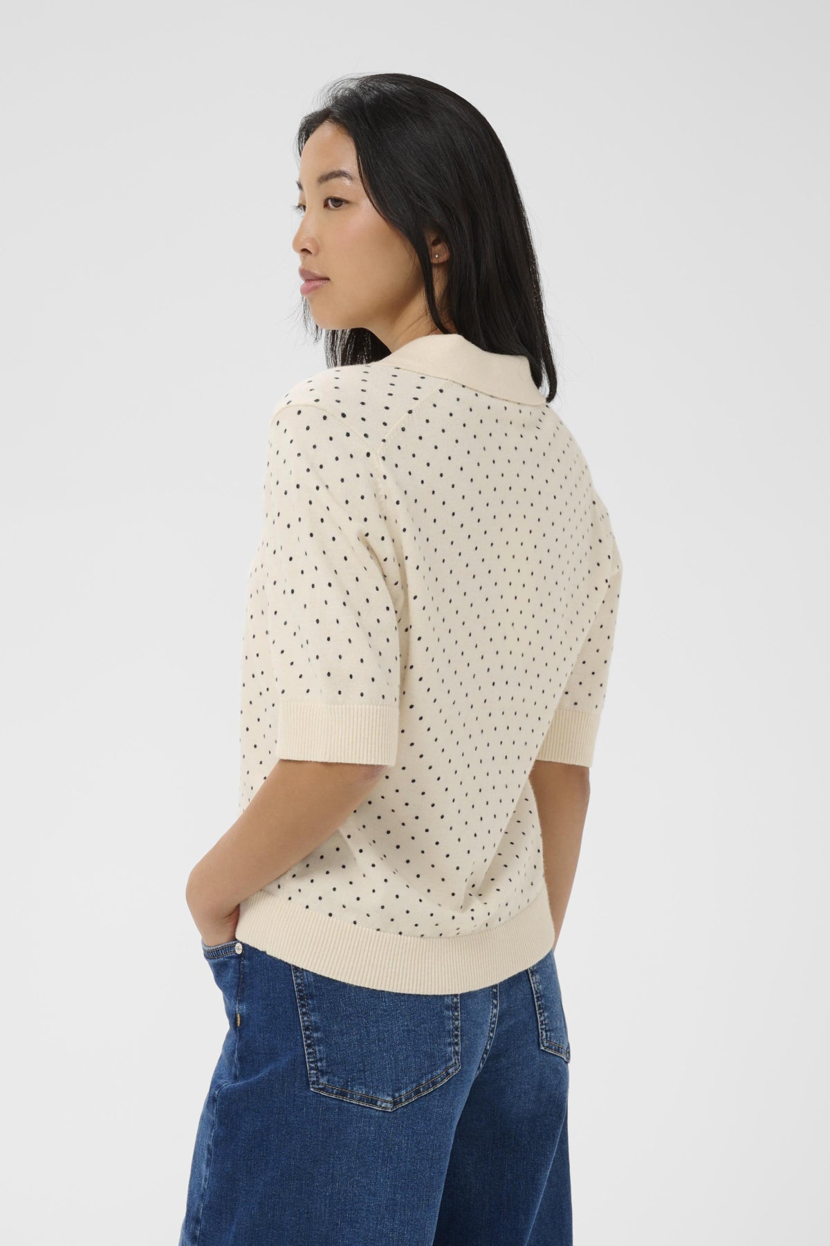 AnettiPW PU Dark Navy Dot Print - 304782 - 30310393
