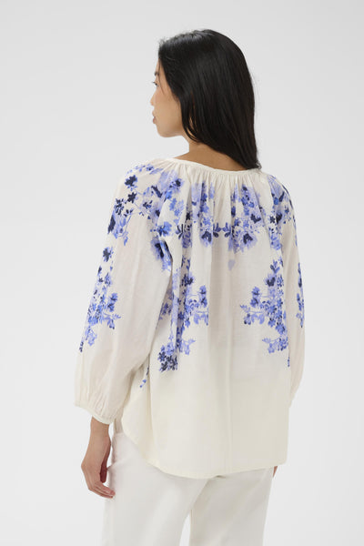 AlexiPW BL Blue Shadow Flower Print - 304 - 30310427 Thumbnail