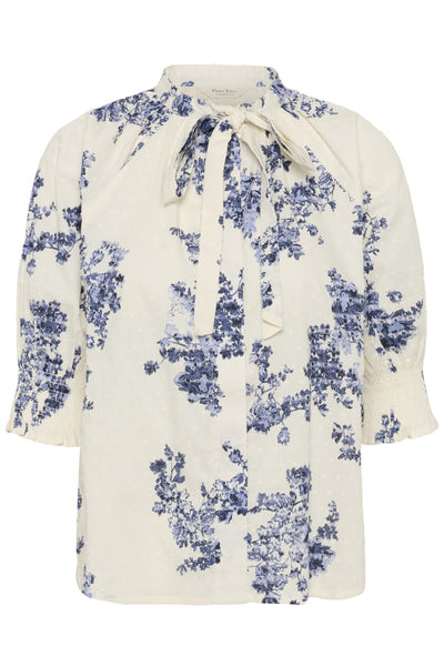 AlmeraPW SH Blue Shadow Flower Print - 304 - 30310446 Thumbnail