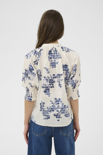 AlmeraPW SH Blue Shadow Flower Print - 304 - 30310446 Thumbnail