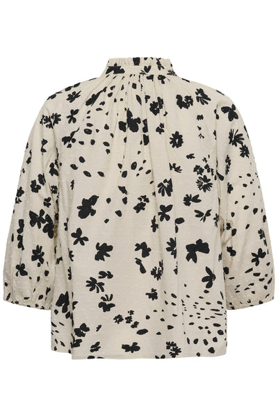 AlettaPW BL Black Dot Flower Print - 30473 - 30310470 Thumbnail