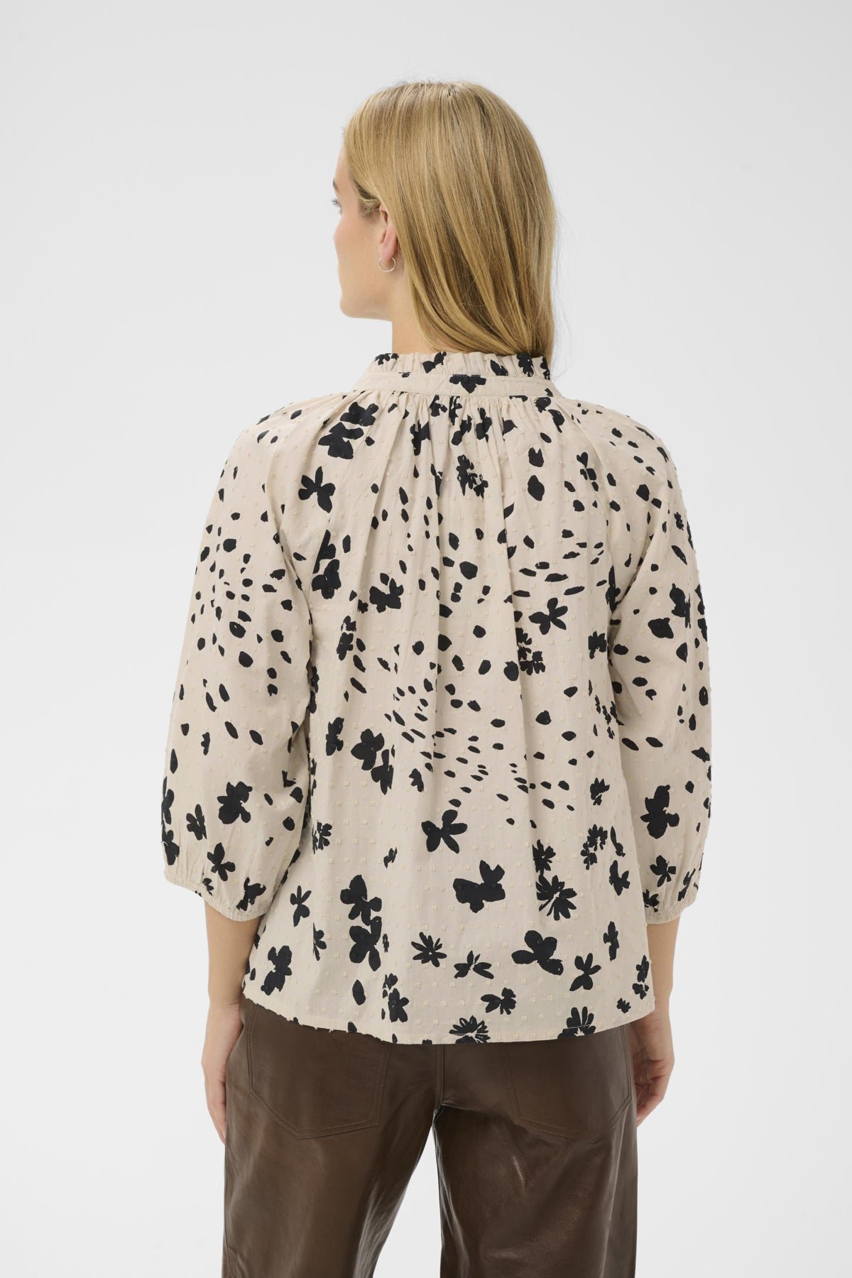 AlettaPW BL Black Dot Flower Print - 30473 - 30310470