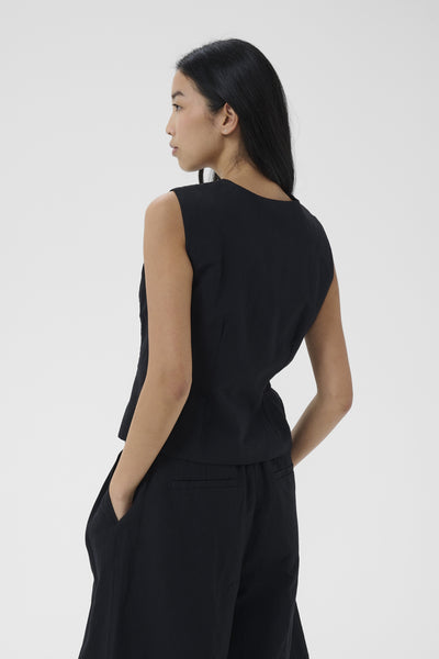 BenittaPW Waistcoat Black - 194008 - 30310511 Thumbnail