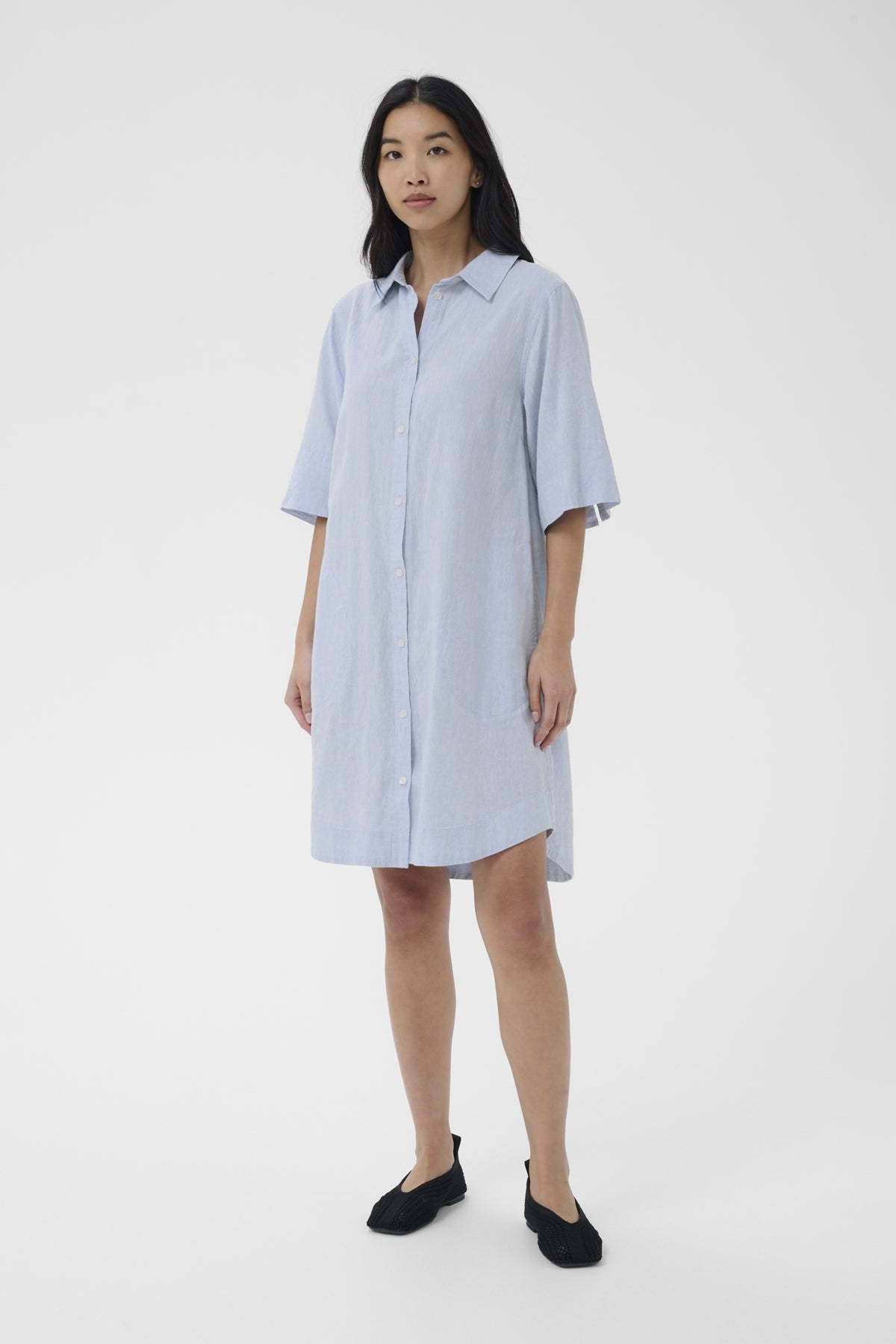 BerritPW Dress Light Blue Chambray - 304971 - 30310539