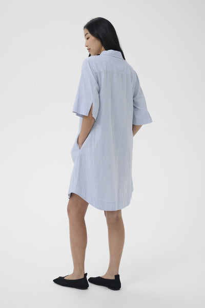 BerritPW Dress Light Blue Chambray - 304971 - 30310539 Thumbnail