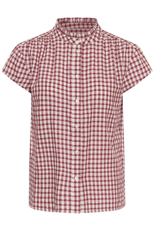 BjankaPW Blouse Burnt Russet Check - 304954 - 30310596