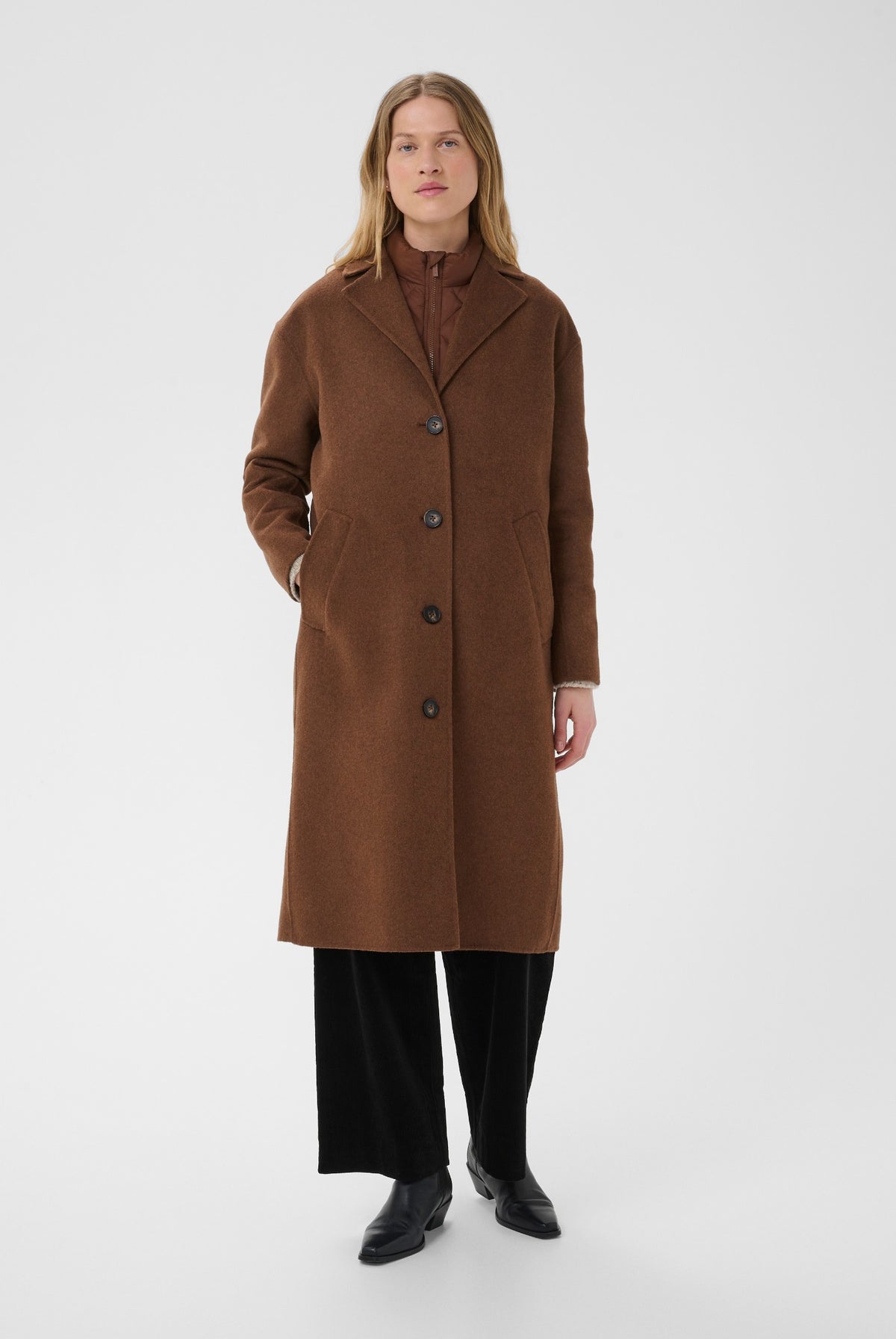 LorelaianaPW Outerwear Downtown Brown Melange - 19122 - 30310641