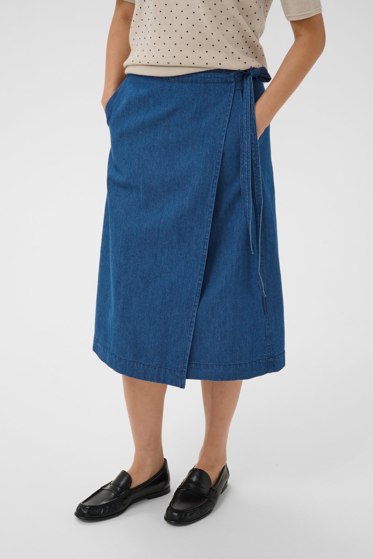 DaryaPW Skirt Medium Dark Blue Denim - 30015 - 30310673