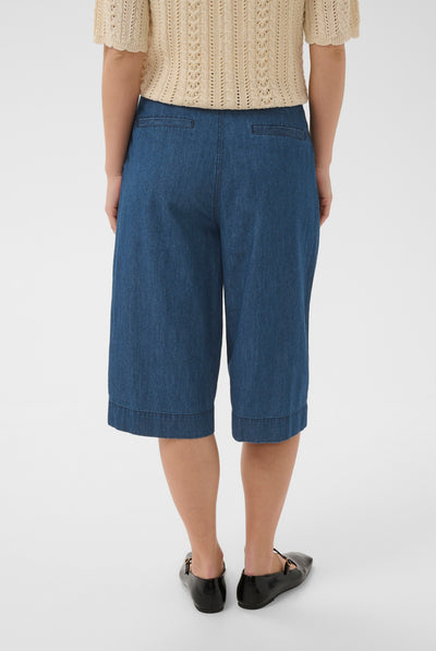 DenniePW Shorts Medium Dark Blue Denim - 30015 - 30310675 Thumbnail