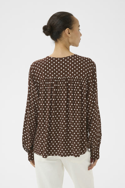 YaninaPW BL Downtown Brown Dot Print - 305 - 30310737 Thumbnail
