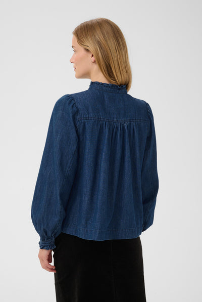 ChristencePW Shirt Medium Dark Blue Denim - 30015 - 30310813 Thumbnail
