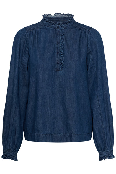 ChristencePW Shirt Medium Dark Blue Denim - 30015 - 30310813 Thumbnail