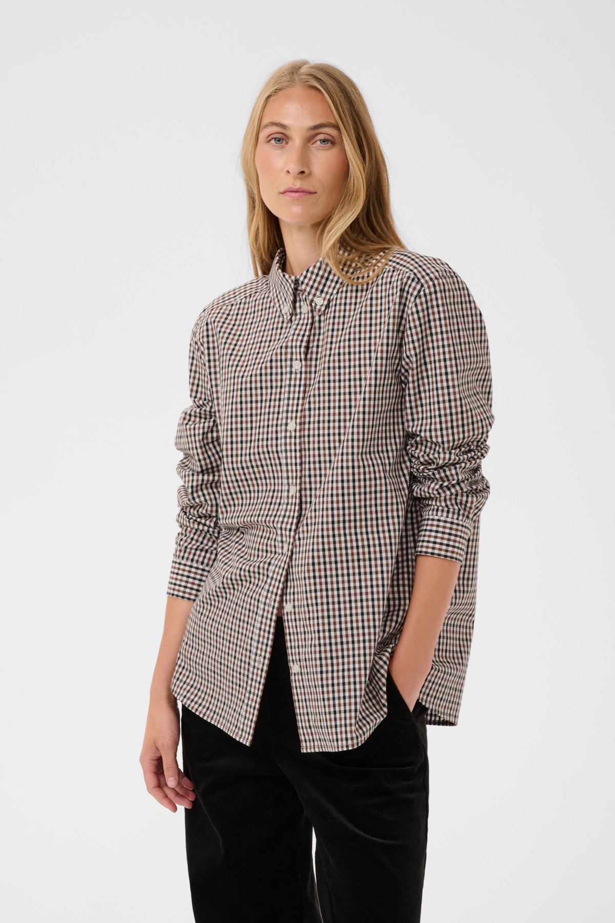 ChrestellaPW Shirt Downton Brown Check - 305339 - 30310817