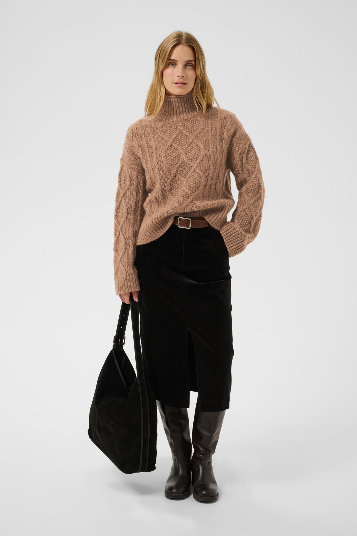 ChannaPW Pullover Medium Brown Melange - 305386 - 30310840