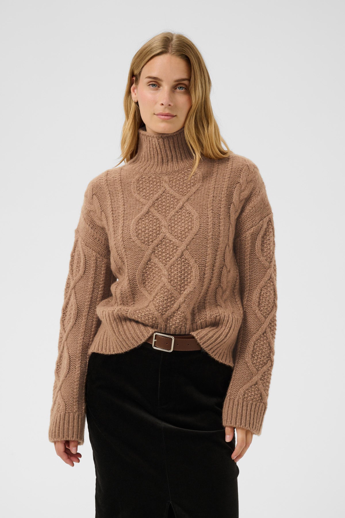 ChannaPW Pullover Medium Brown Melange - 305386 - 30310840