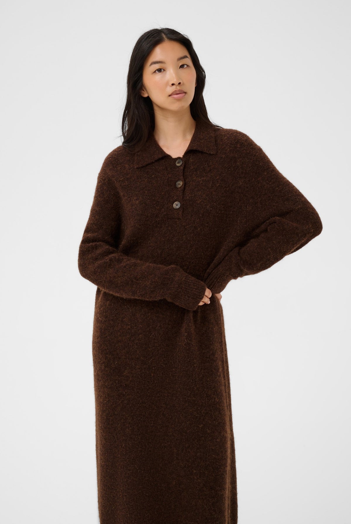 ChiliePW Dress Downtown Brown Melange - 19122 - 30310913