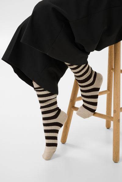 DorinPW Socks Brown Stripe - 305310 - 30311025 Thumbnail