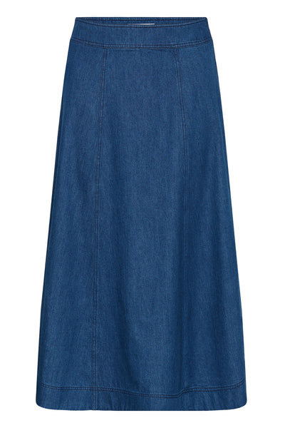 RachidaPW Skirt Medium Dark Blue Denim - 30015 - 30311056 Thumbnail