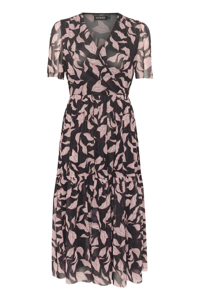 SLAldora Dress Black Leaves - 30404666 Thumbnail