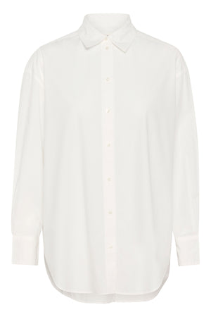 SLJani Poplin Shirt LS Broken White - 30408178