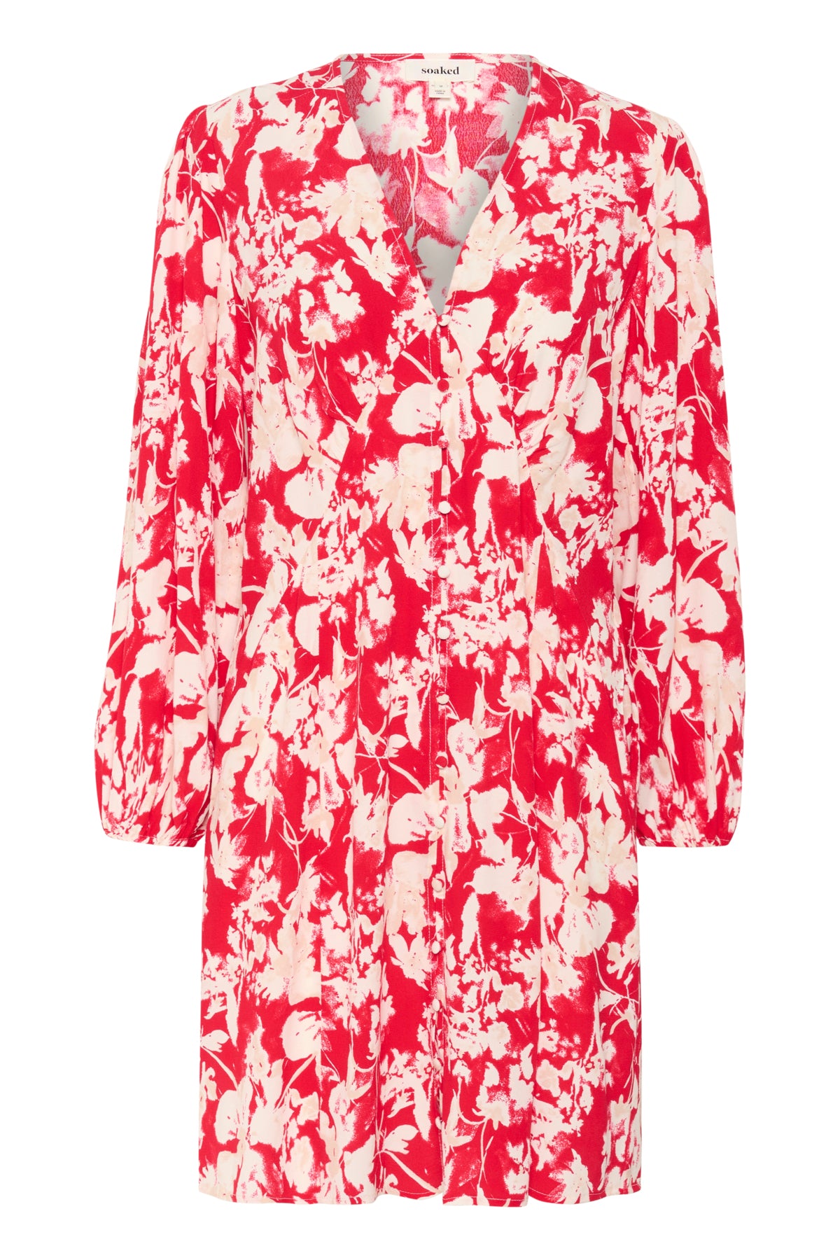 SLOline Printed Dress LS Salsa Flower Print - 30408367