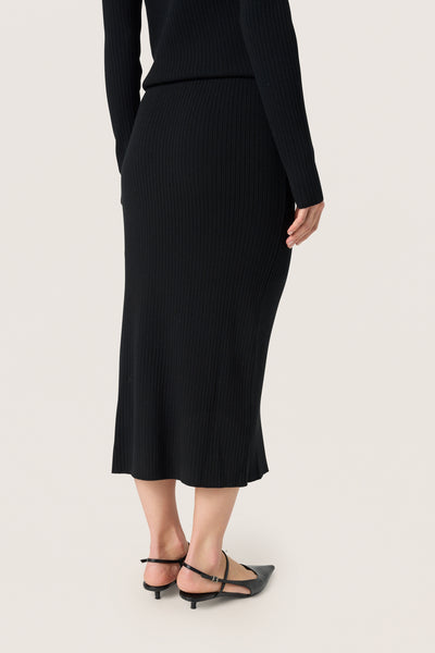 SLLidya Block Skirt Black - 30408492 Thumbnail