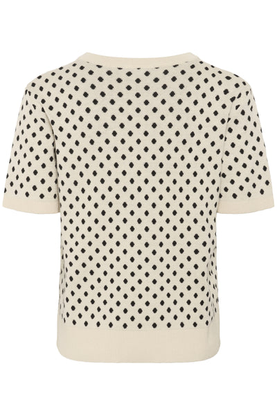 SLGya Pullover SS Sandshell w Black Dot - 30408565 Thumbnail