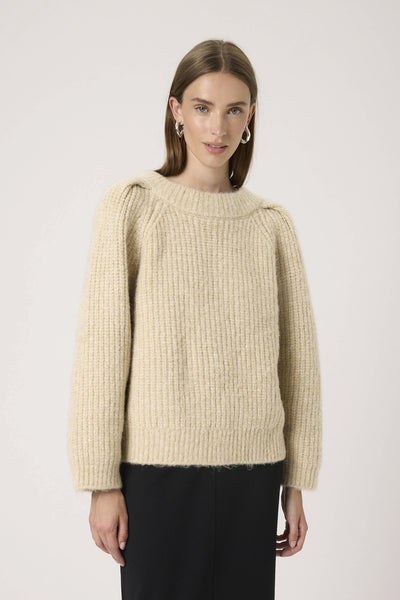 SLPleoni Pullover Doeskin Melange - 30408568 Thumbnail