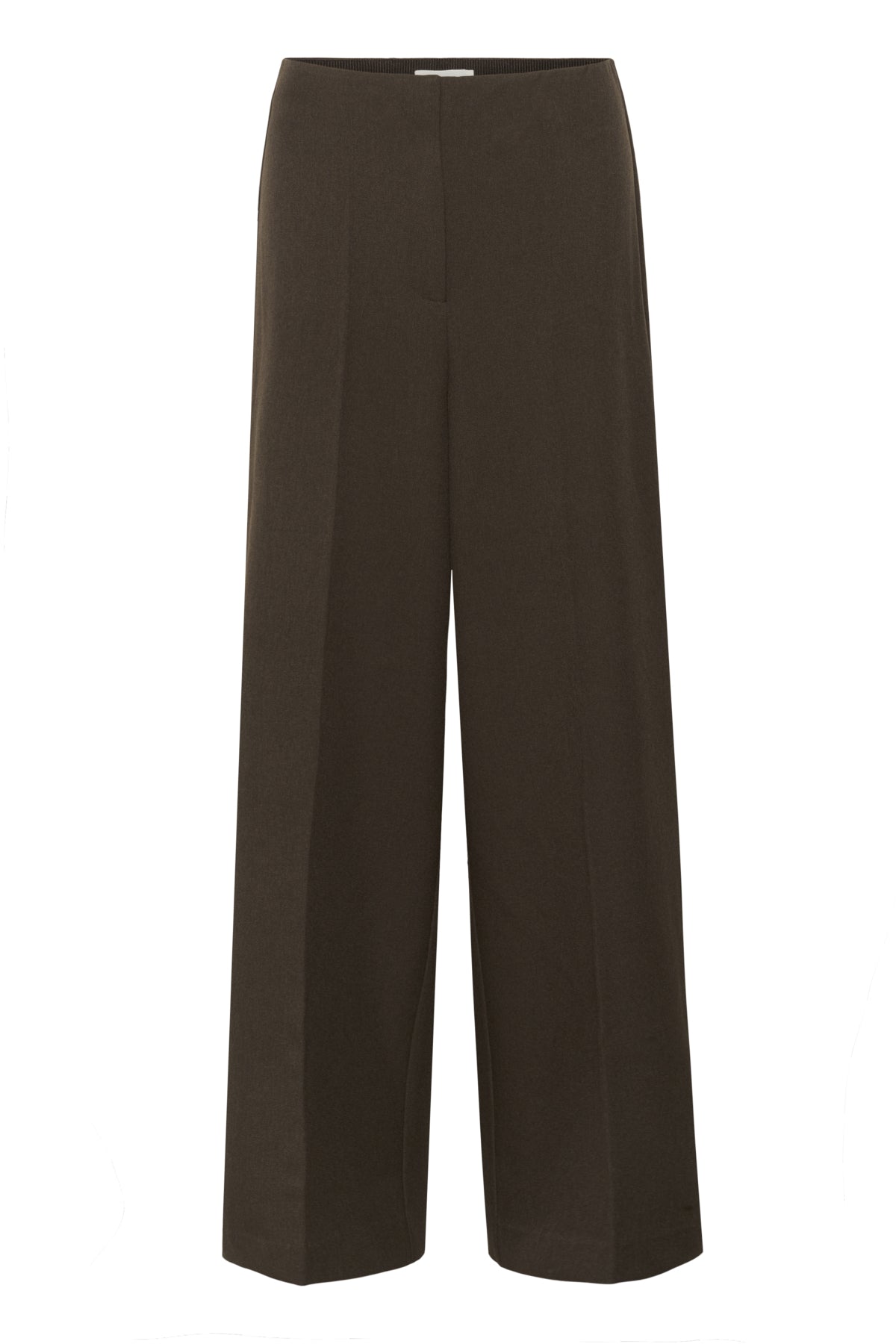 SLLilu Corinne Wide Long Pants Brown Melange Suiting - 30408595