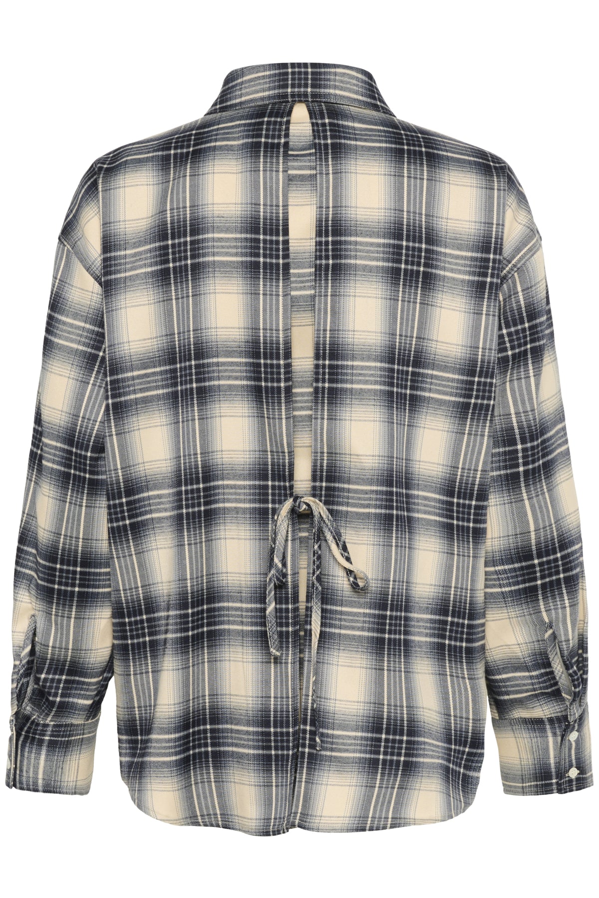 SLPamala Shirt LS Navy Checks - 30408614