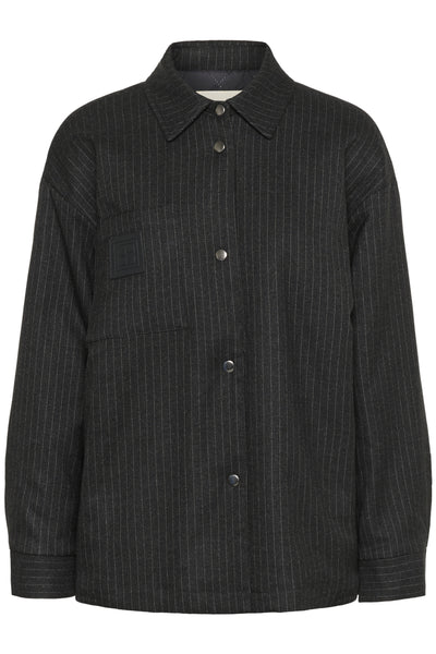 SLMalodi Jacket Grey Melange Pinstripe - 30408654 Thumbnail