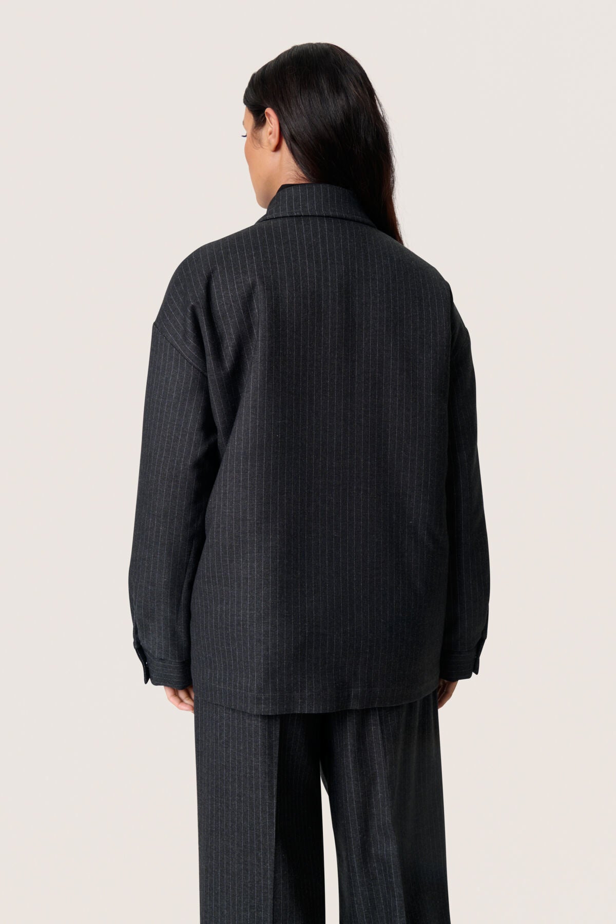 SLMalodi Jacket Grey Melange Pinstripe - 30408654