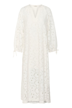 SLTaya Maxi Dress LS Broken White - 30408672