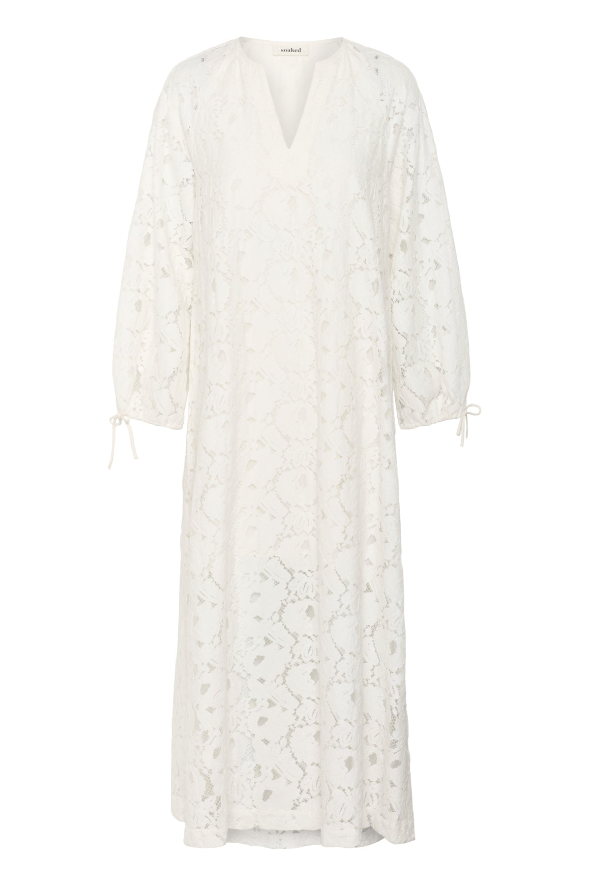 SLTaya Maxi Dress LS Broken White - 30408672