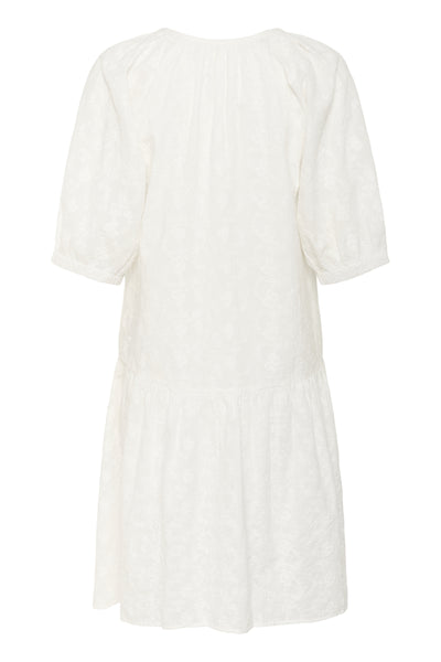SLIsja Dress SS Broken White - 30408673 Thumbnail