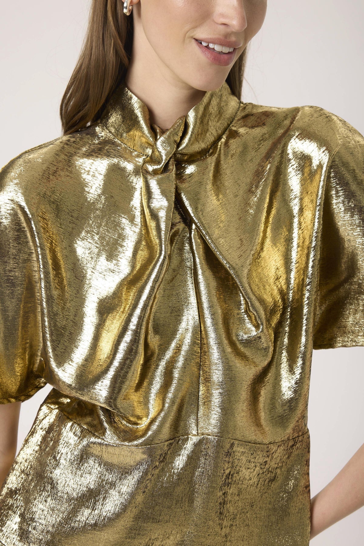 SLMirmir Blouse SS Golden Surface - 300478 - 30408746