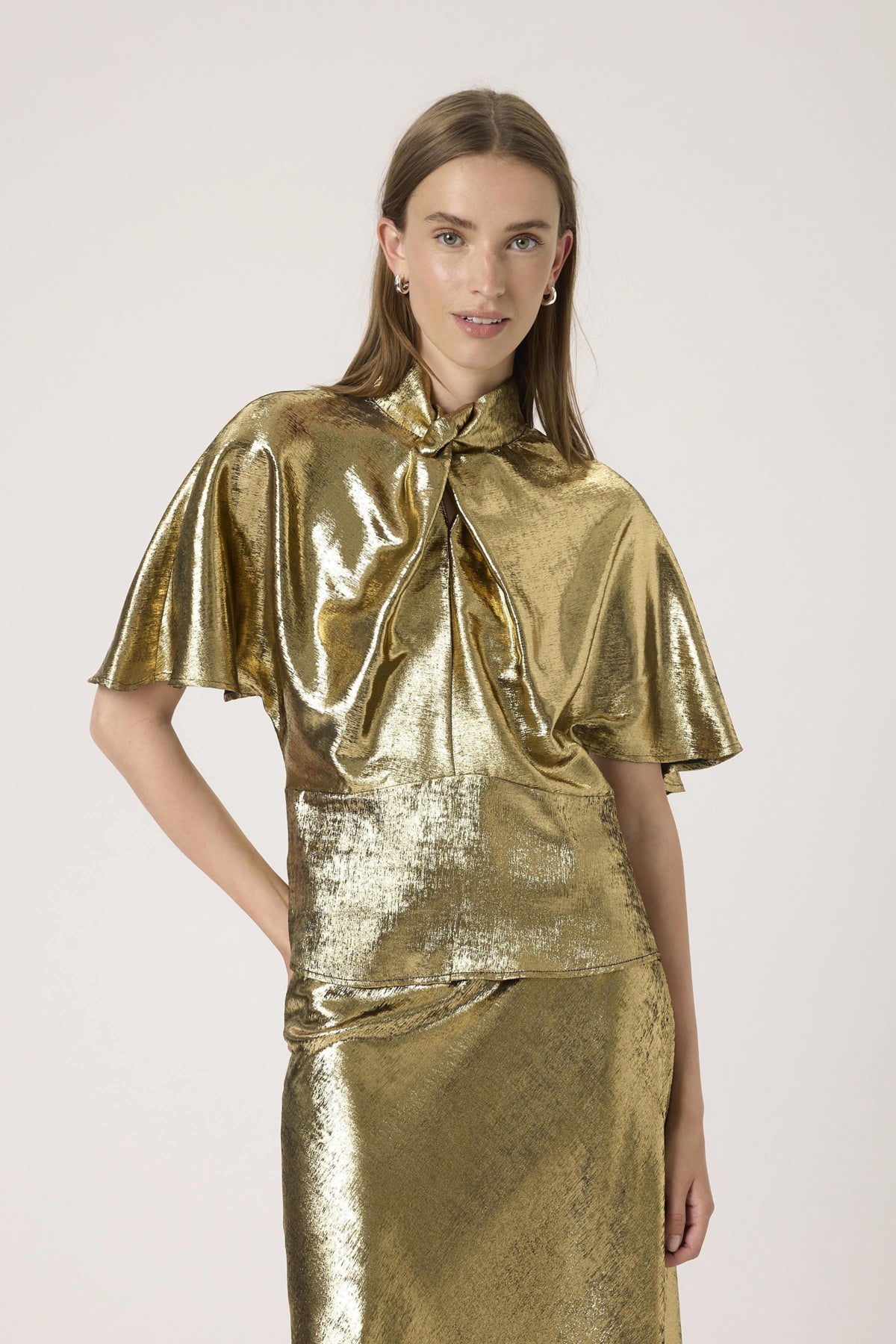 SLMirmir Blouse SS Golden Surface - 300478 - 30408746