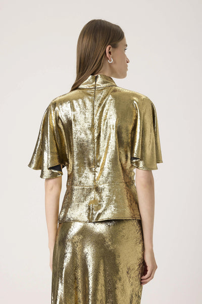 SLMirmir Blouse SS Golden Surface - 300478 - 30408746 Thumbnail