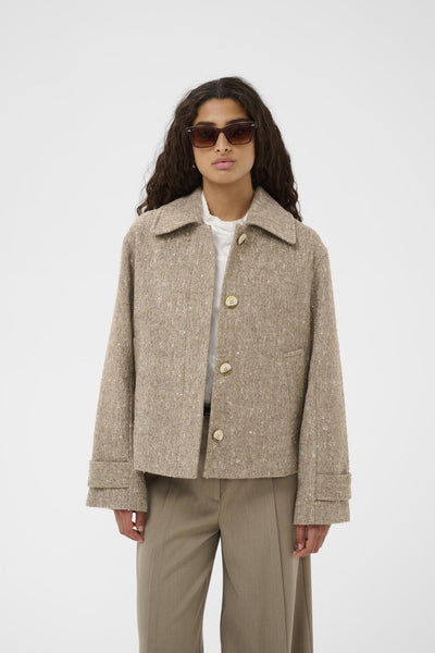 SLOleia Akeleje Jacket Fossil and White Twill - 30437 - 30408825 Thumbnail