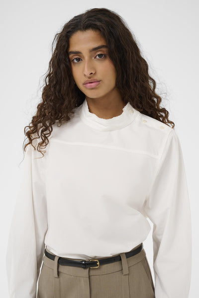 SLEmanda Blouse LS Bright White - 110601 - 30408893 Thumbnail