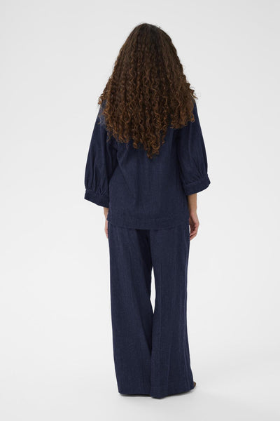 SLChaman Toledo Blouse 3/4 Dark Blue Denim - 301728 - 30408903 Thumbnail